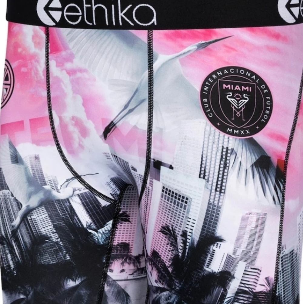 Ethika Miami Cityscape Boxer Briefs - Pink and Black